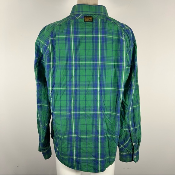 ❤️ G-Star Raw XXL Woman Slim Snap Button Flannel Shirt Long Sleeve Western Shirt - Picture 4 of 11